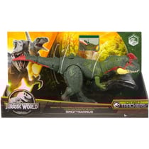 Coffret dinosaure : sinotyrannus - articule - dino trackers - jurassic world - mattel hlp25