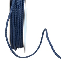 Bobine 30m cordelière polyester 2mm bleu marine