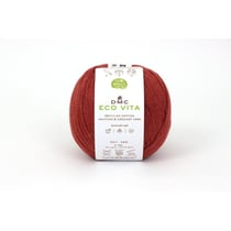 DMC - Fil Coton Recyclé Eco Vita 3mm 100g Tricot et Crochet Col. 005 rouge