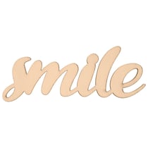 Mot en bois "Smile"