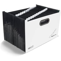 Trieur - Valisette - Classement - 26 compartiments - Blanc - Format A4+ - Rapesco