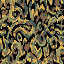 Tissu Viscose Twill Lia vert sur fond Noir