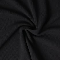 Tissu Maille légère Amaëlle uni Noir