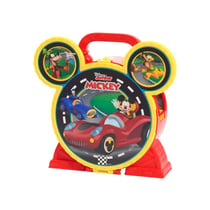 Garage Mickey Mouse Just Play Stow N' Go portable avec 2 véhicules et 12 accessoires