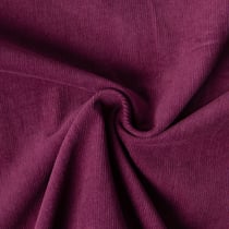 Tissu Velours milleraies Lilou uni  Lie de vin