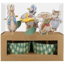 Kit 24 Caissettes et Déco Pierre Lapin Dans le Jardin