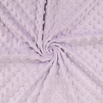 Tissu minky à pois, haute qualité, Parme - au mètre, par 50 cm - Laize : 150 cm