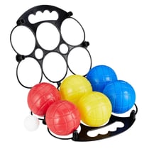 Set de 6 boules de pétanque - Plastique - Rouge, jaune, bleu - SHOP-STORY