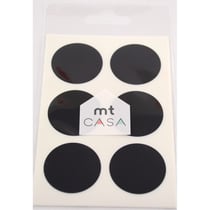 Masking Tape MT Casa Seal Sticker rond en washi noir - black