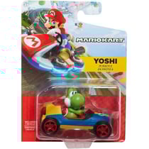 Coffret mario kart : kart yoshi 8 cm - véhicule miniature - nintendo
