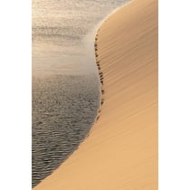 Tableau sur verre synthétique dunes de sable 80x120 cm