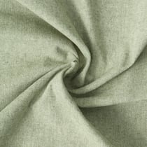 Tissu Toile de Coton aspect Lin Aubiane uni Vert