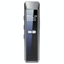 Dictaphone Portable Écran OLED 8GB Enregistrement Continu 30 Heures Argent YONIS