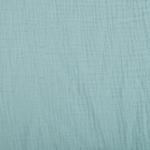 Tissu Double gaze de coton uni Vert d'eau