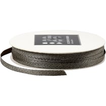Ruban décoratif, L : 5 mm, argent, 20 m/ 1 rouleau