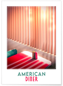 Affiche American Diner | A3 : 29,7x42cm