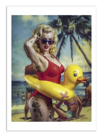 Affiche 50 x 70 cm -  California Girl - Alexandre Granger