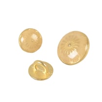 Bouton métal laqué beige pierre