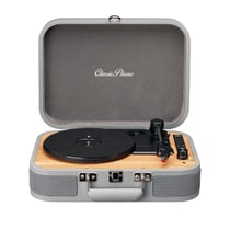 Lenco Tourne Disques Bluetooth Classic Phono Modèle TT-116GY Transportable Gris