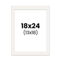 Passe-partout - Blanc cassé - 18x24cm - Photo 13x18cm - Pour cadre - Encadrement