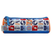 Trousse scolaire ronde Phileas Bleue Skate - BAGTROTTER
