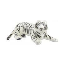 Hansa Peluche Géante Tigre Blanc Couche 100cmL
