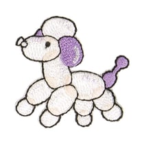 Ecusson thermocollant animal ballon chien 3.5x3.5cm