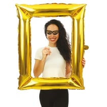Ballon aluminium - cadre photo - or