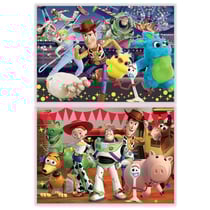 2 puzzles toy story 4 disney pixar : buzz l'éclair, woody et leurs amis 2 x 100 pièces - dessin animé - educa - 18107