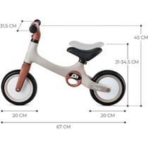 Draisienne en métal TOVE beige pour enfants - Apprentissage ludique