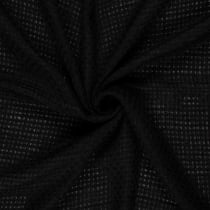Tissu Tweed Charlotte uni Noir