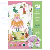 DJ08741 Tampons Mix and Match Flower Girls Stamp Set
