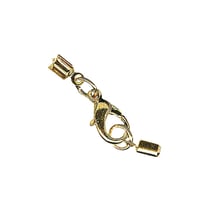 Fermoir bijou complet, or, p.rubans 2mm, assemblé, 1 pce.