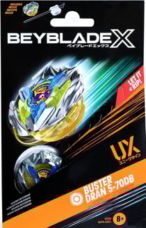 Toupie beyblade x buster dran 5-70db ux - type endurance - pack toupie et lanceur - hasbro g1751