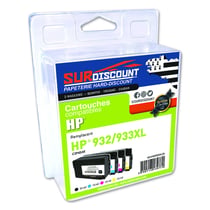 PACK HP932-933XL pack de 4 cartouches compatibles SURDISCOUNT