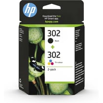 Pack de 2 Cartouche Jet d'encre N°302 (1 Noir + 1 Couleur) HP
