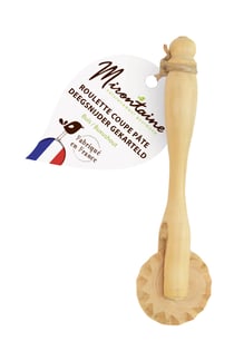 Roulette coupe pâte en bois