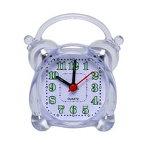 Avizar Réveil Quartz Compact avec Alarme pour Chambres ou Bureaux Transparent