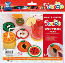 Perlou Sous verres fruits - DTM - Rouge