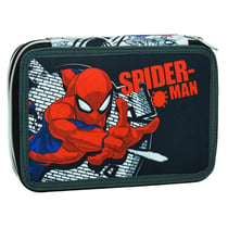 Trousse garnie Spiderman Marvel Rouge 18 CM - 2 compartiments