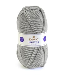 Fil à tricoter KNITTY 4 - 50gr - DMC 592 Gris