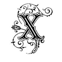 Graine Créative - Tampon en bois Lettre X