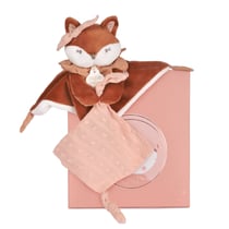 Doudou attache-sucette Renard Mina - 20 cm - Doudou et Compagnie