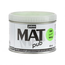 Peinture acrylique - Extra mate - Vert fluo - Pébéo - Mat Pub - 500ml