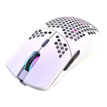 Souris Gaming Sans Fil RGB Légère Avec Batterie Longue Durée Blanc YONIS