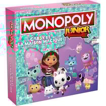 Jeu de société - Monopoly Junior Gabby et la Maison Magique - Version enfant Gabby's Dollhouse