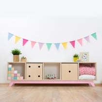 Meuble de rangement NABOSKY rose 1x5