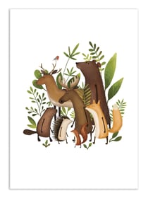 Affiche 50 x 70 cm -  Team Woodland - Urchin Bay
