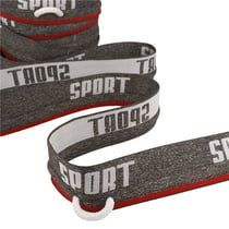 Elastique sport cordon 40mm gris moyen au mètre