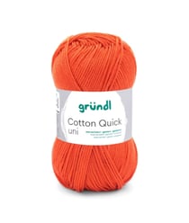 Fil à tricoter COTTON QUICK UNI - Gründl - PPSC - certifié Oeko-Tex 153 Orange